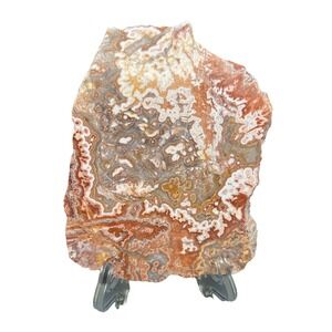 Rosetta Picture Rock Slab 5.5" x 6.25" x 3/8 Mineral Dolomite Quartz Mexico 14oz